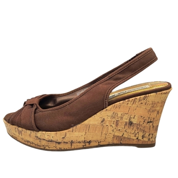 American Eagle 4" Fabric Canvas Wedges Size 8.5W - Picture 10 of 10